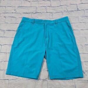 Sligo Golf Shorts Mens 34 Cyan Blue Performance Athletic Sporty Summer Active